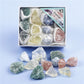 Natural crystal rough stones mixed colors boxed set