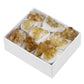 High-quality Grade A natural yellow crystal cluster rough stone box