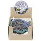6 colors available, natural crystal cave agate treasure pot raw stone electroplated color box packaging