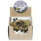 6 colors available, natural crystal cave agate treasure pot raw stone electroplated color box packaging