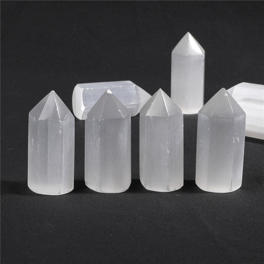 Natural Selenite Point