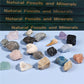 Boxed set of 20 mineral fossil specimens mixed with raw ore