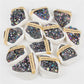 Natural Electroplated Amethyst Cluster Box