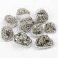Natural pyrite raw stone crystal cluster, natural color, loose stones, small box