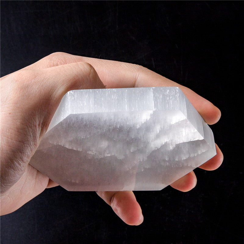 Natural Selenite Slabs Hexagonal, Round, Square, Triangular
