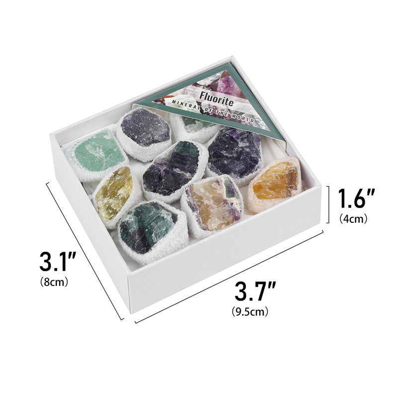 Natural Fluorite Rough Stone Box