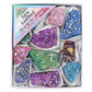 Spray-colored electroplated colored bare stone amethyst block box set