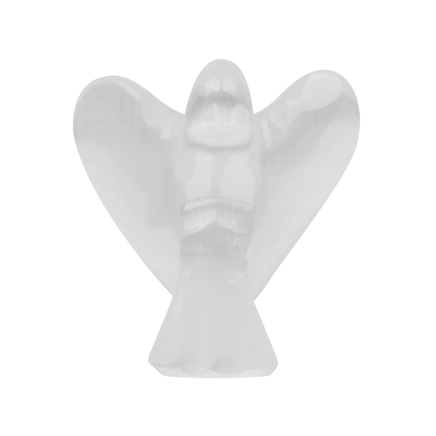 Natural Selenite Angel Crystal Ornament