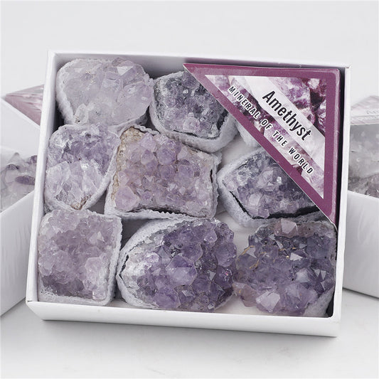 Grade B Amethyst Cluster Gift Box
