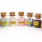 Mini bottle-shaped mineral specimen natural crystal gemstone wish bottle