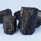Natural black tourmaline rough stone box set
