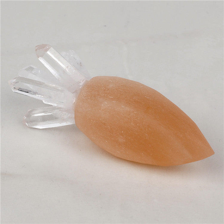 Natural Selenite Carrot