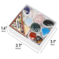 Natural tumbled Stone Crystal Mixed Color Small Gift Box Set