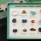 18 types of mineral gemstones, natural crystal mineral specimens, natural geological teaching materials