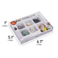 6 types of large-grain crystal mineral ore specimen boxes, raw stone geological teaching materials