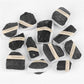 Natural black tourmaline rough stone box set