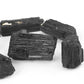 Natural black tourmaline rough stone box set