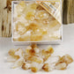 Natural Yellow Quartz Rough Stone Box Set