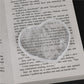Natural Selenite Heart-Shaped Slice