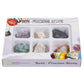 6 types of large-grain crystal mineral ore specimen boxes, raw stone geological teaching materials