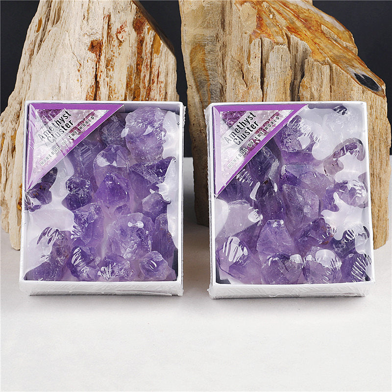 Natural Amethyst Rough Stone Box