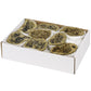 Natural crystal cave agate rough stone electroplated gold boxed