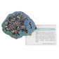 6 colors available, natural crystal cave agate treasure pot raw stone electroplated color box packaging