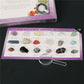 8 types of mineral rough stones, natural crystal mineral specimens, natural geological teaching materials