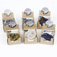 6 colors available, natural crystal cave agate treasure pot raw stone electroplated color box packaging