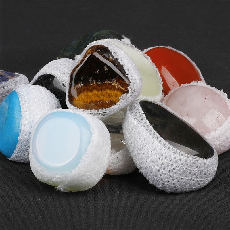 Natural tumbled Stone Crystal Mixed Color Small Gift Box Set