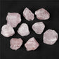Natural rose quartz rough stone box set
