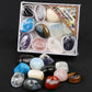 Natural tumbled Stone Crystal Mixed Color Small Gift Box Set