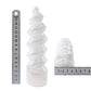 Natural Selenite Unicorn Horn Spiral