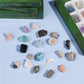 Boxed mix of 20 mineral fossil specimens