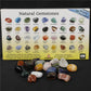 Box of 18 mixed natural crystal tumble stones