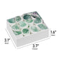 Natural green fluorite rough stone box set