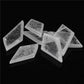Natural Selenite Slabs Rhombic Cut Raw Stone Material