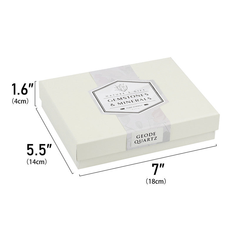 Natural Mexican agate crystal cave box set