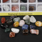 Box of 18 mixed natural crystal tumble stones