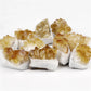 High-quality Grade A natural yellow crystal cluster rough stone box