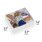 Natural Amethyst Cluster Rough Stone Electroplated Colorful Mixed Box Set