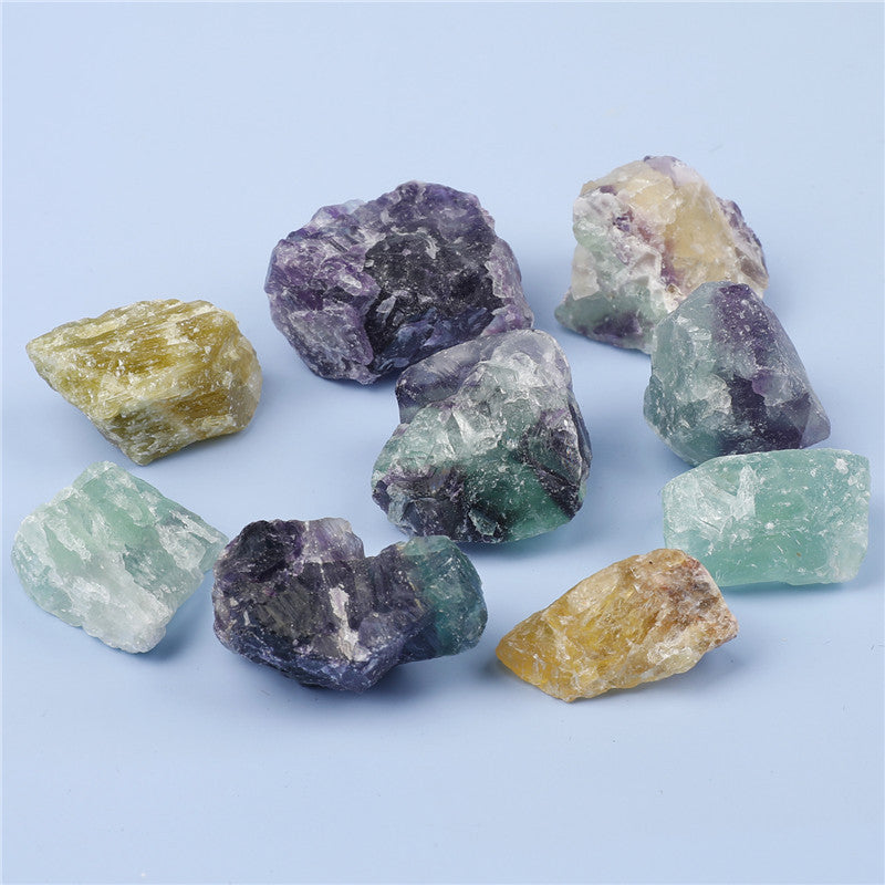 Natural Fluorite Rough Stone Box