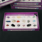 8 types of mineral rough stones, natural crystal mineral specimens, natural geological teaching materials