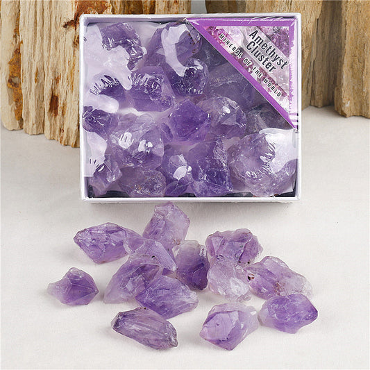 Natural Amethyst Rough Stone Box