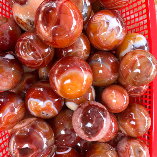 Red Agate Sphere