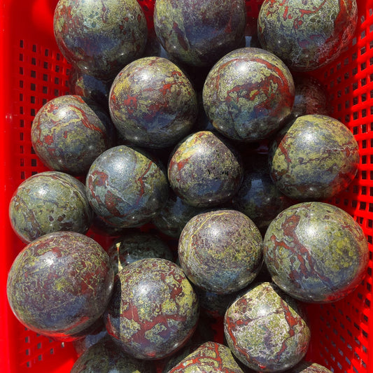 Dragon blood stone sphere