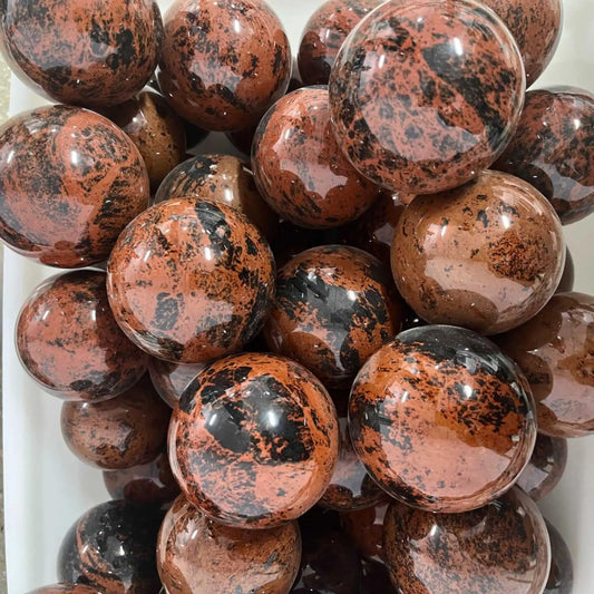 Mahogany Obsidian Sphere