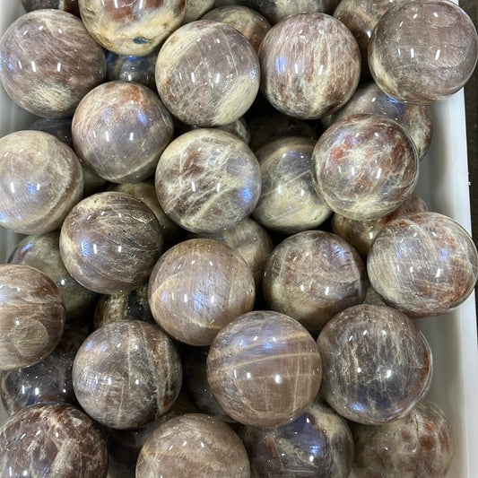 Peach Moonstone Sphere