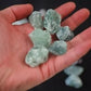 Natural green fluorite rough stone box set