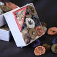 Natural crystal cave hollow agate electroplated colored box set
